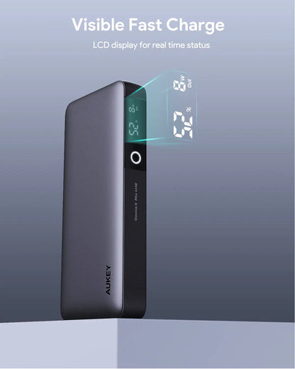 Aukey Power Bank 20000mAh PD 3.0 - 65W High-Speed Charging