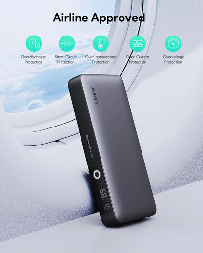 Aukey Power Bank 20000mAh PD 3.0 - 65W High-Speed Charging