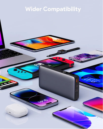 Aukey Power Bank 20000mAh PD 3.0 - 65W High-Speed Charging