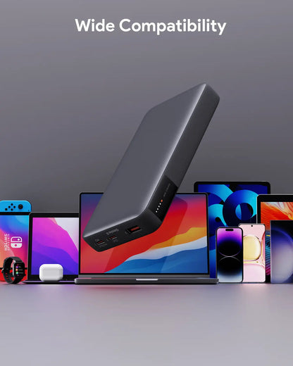 Aukey Power Bank 20000mAh - 30W with Triple Charging Ports