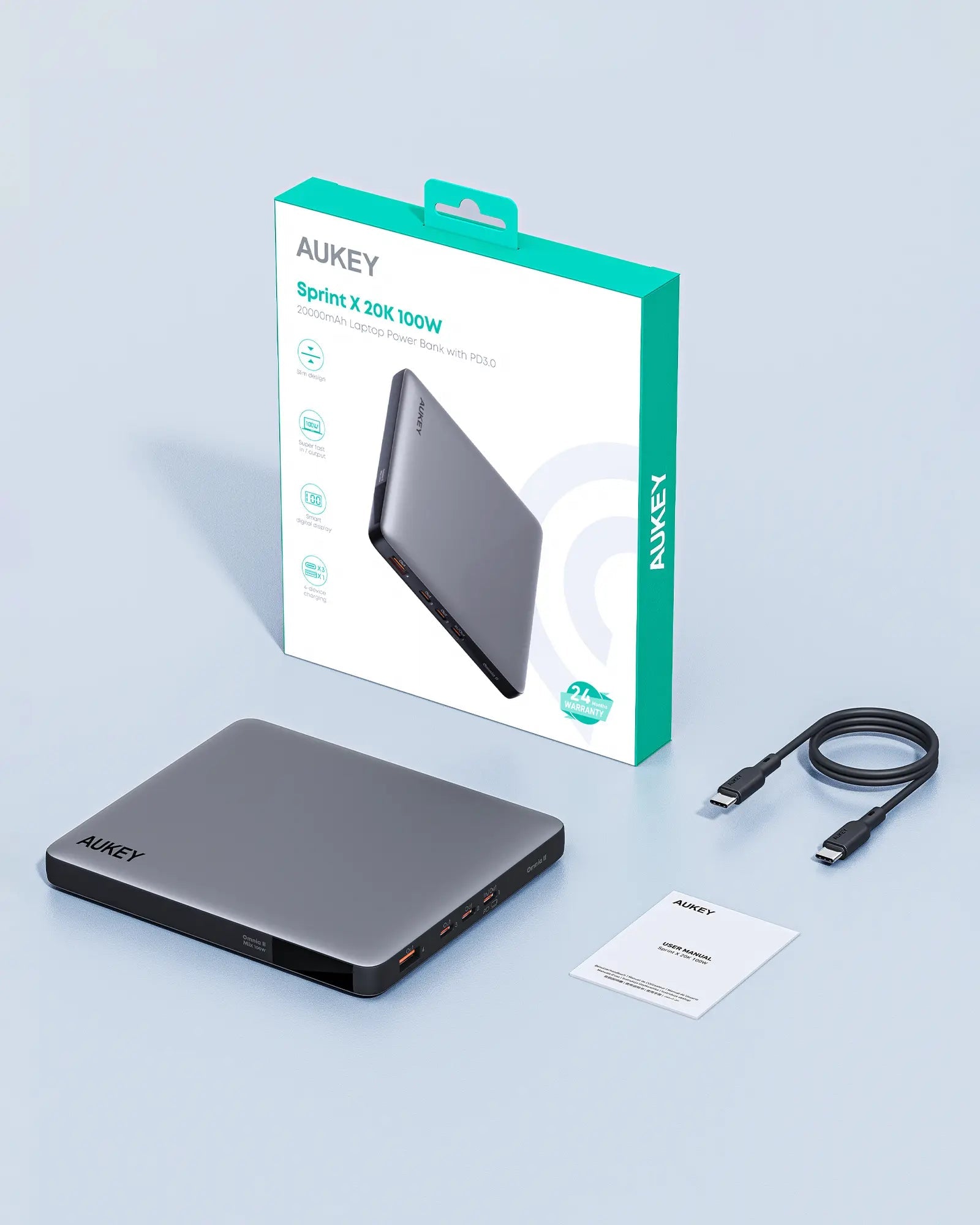 Aukey 20000mAh SprintX Laptop Power Bank - SuperSaverAU - view 11