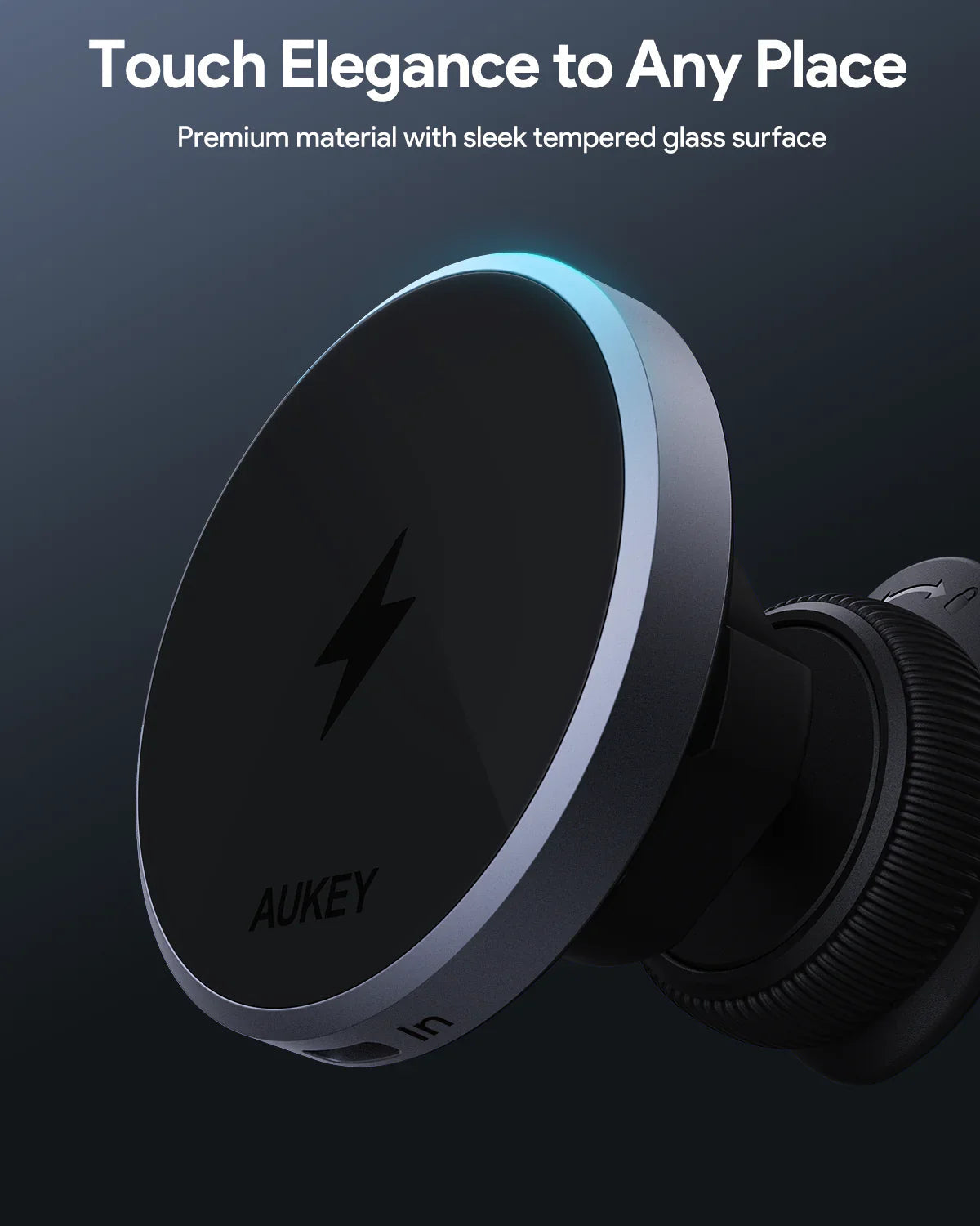 Aukey Magnetic Wireless Charging Car Phone Mount HD-MC13