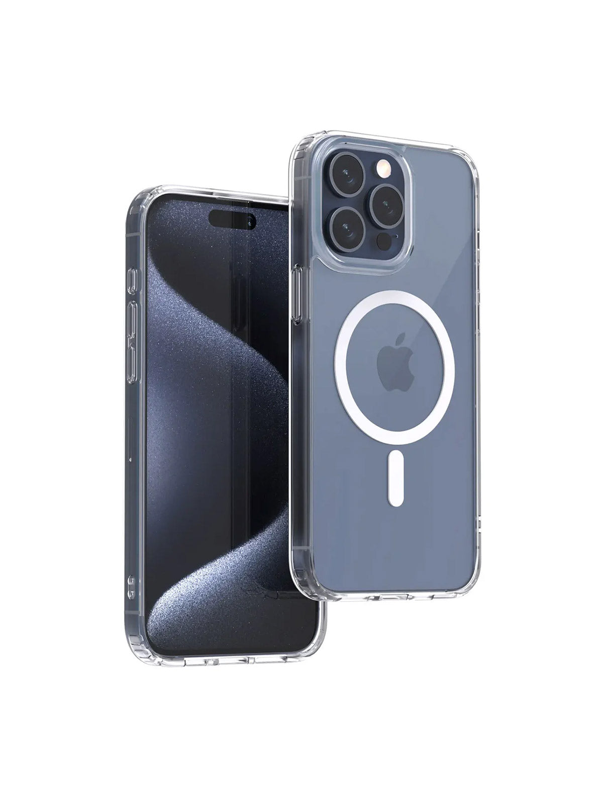 Aukey Magnetic Clear Case for iPhone 15 Pro - Transparent