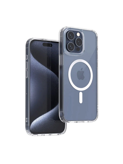 Aukey Magnetic Clear Case for iPhone 15 Pro - Transparent