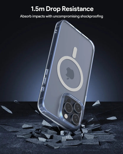 Aukey Magnetic Clear Case for iPhone 15 Pro - Transparent