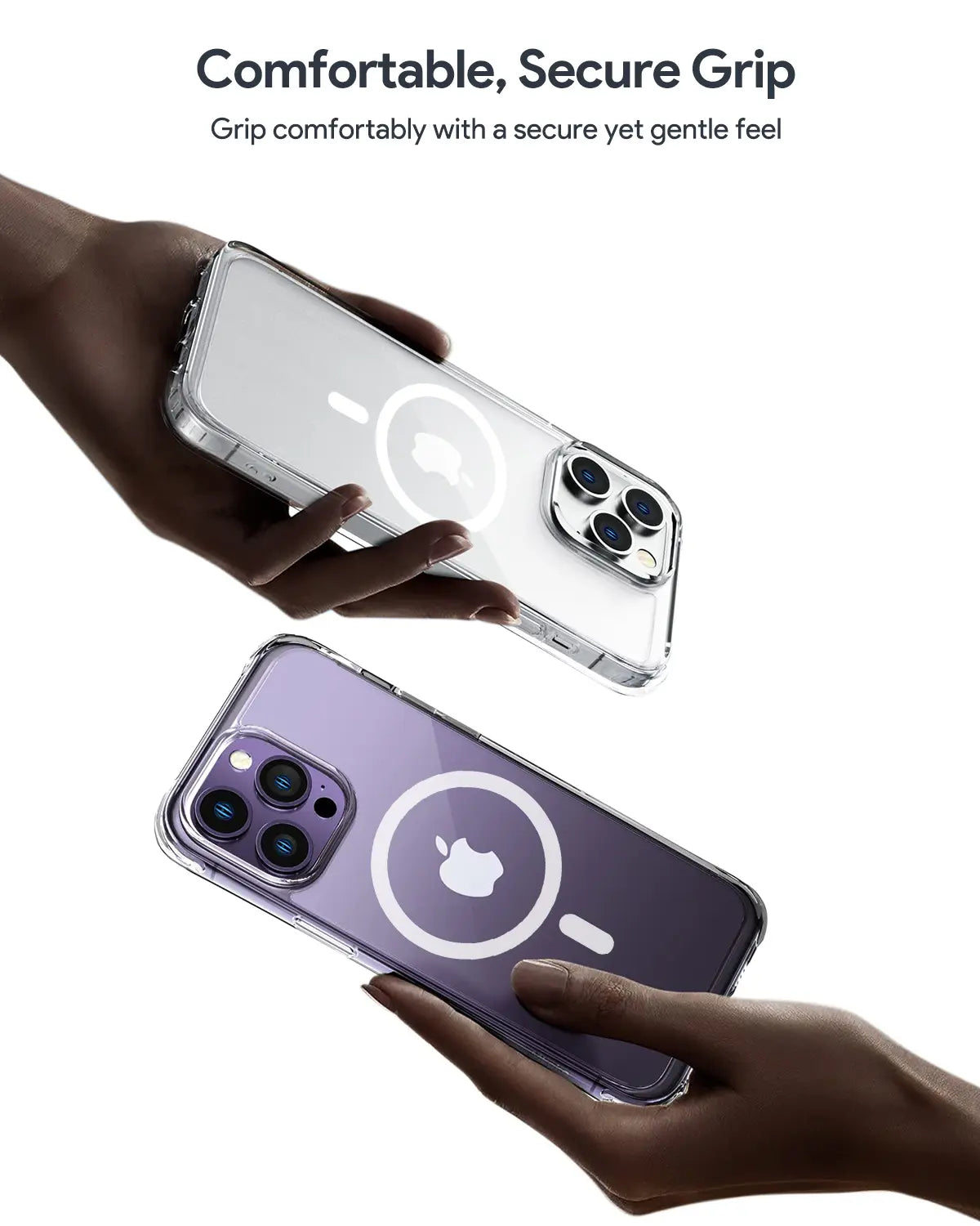 Aukey Magnetic Clear Case for iPhone 15 Pro Max - Transparent