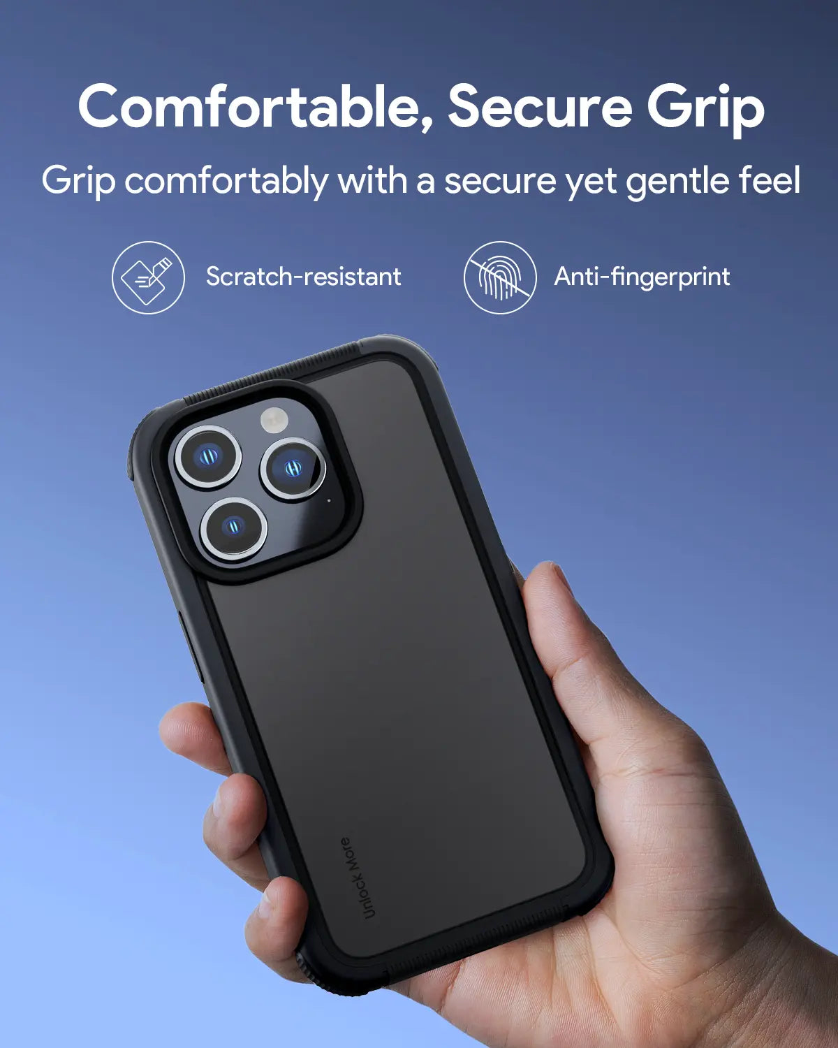 Aukey Urban Guard Elite Magnetic iPhone 15 Pro Case - Dark Gray