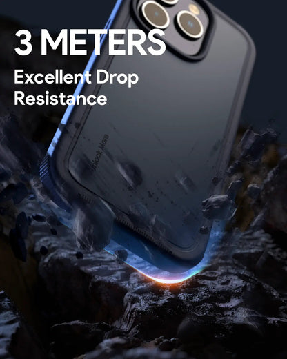 Aukey LiquidFlex Magnetic Silicone Case for iPhone 15 Pro Max - Dark Gray