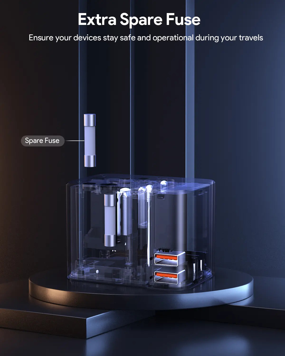 Aukey 35W GaN Universal Travel Adapter with USB Ports