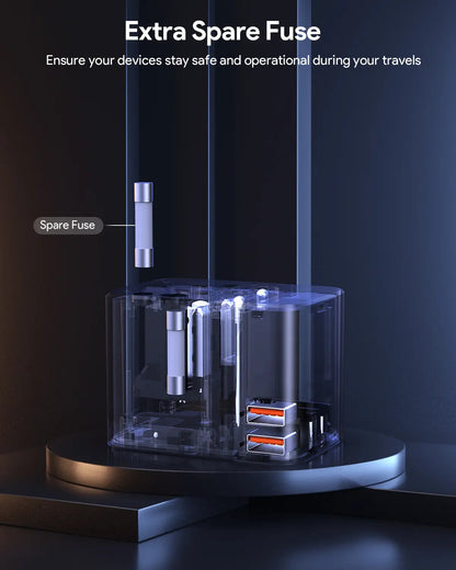 Aukey 35W GaN Universal Travel Adapter with USB Ports