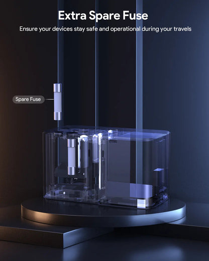 Aukey 100W GaN Universal Travel Adapter with USB Ports