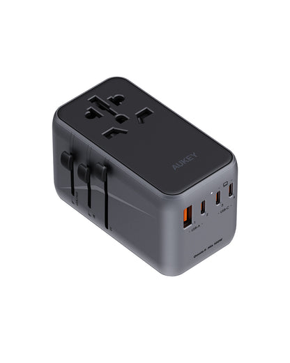 Aukey 100W GaN Universal Travel Adapter with USB Ports