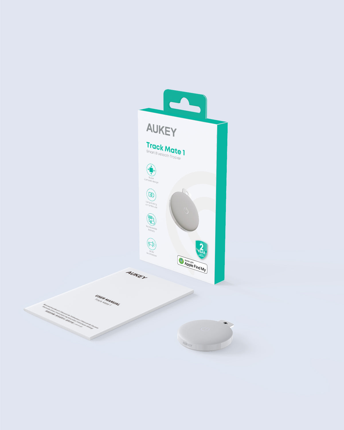 Aukey Track Mate 1 Bluetooth Tracker - Easy Item Location