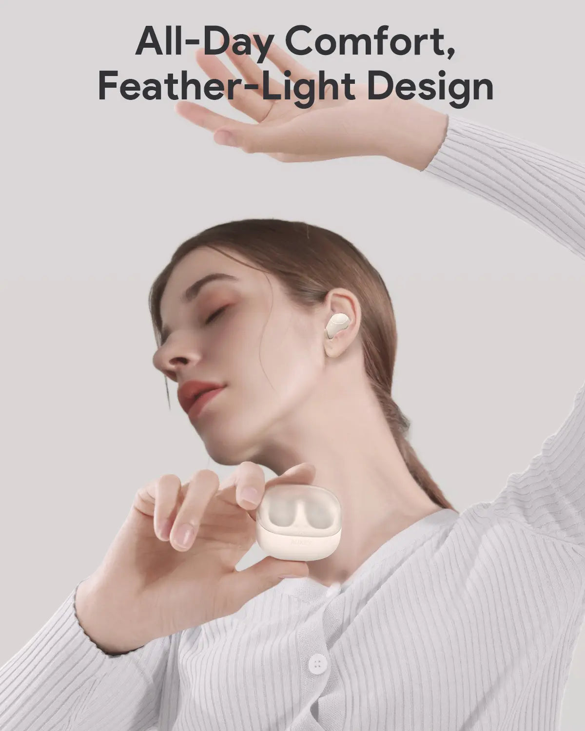 Aukey True Wireless Earbuds with Deep Bass EP-M3A