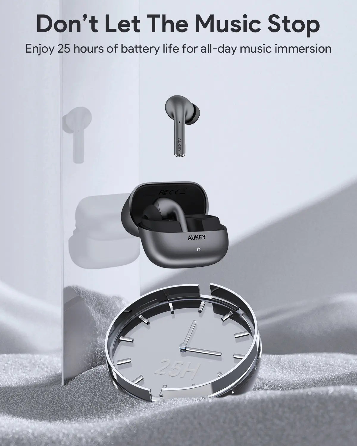 Aukey True Wireless Earbuds with Hybrid Active Noise Cancellation EP-B1