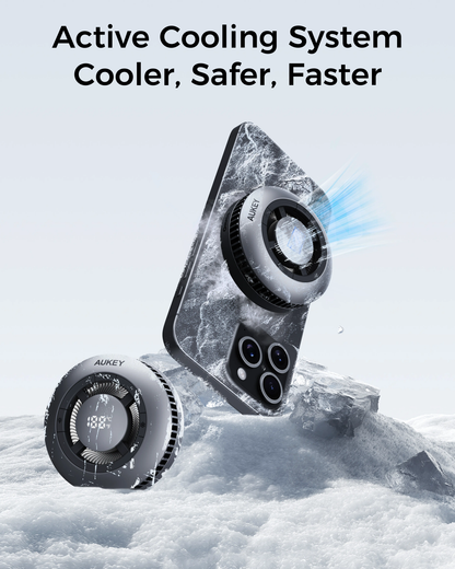Aukey GameFrost Magnetic Wireless Charger with Active Cooling