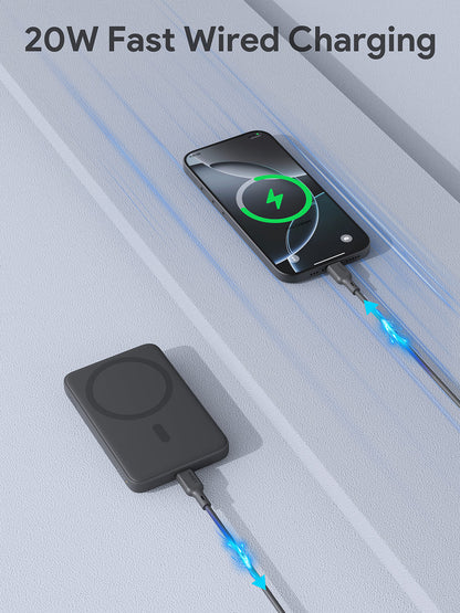 Aukey MagFusion Wireless Power Bank 5000mAh - Magnetic Charging