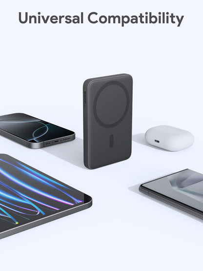 Aukey MagFusion Wireless Power Bank 5000mAh - Magnetic Charging