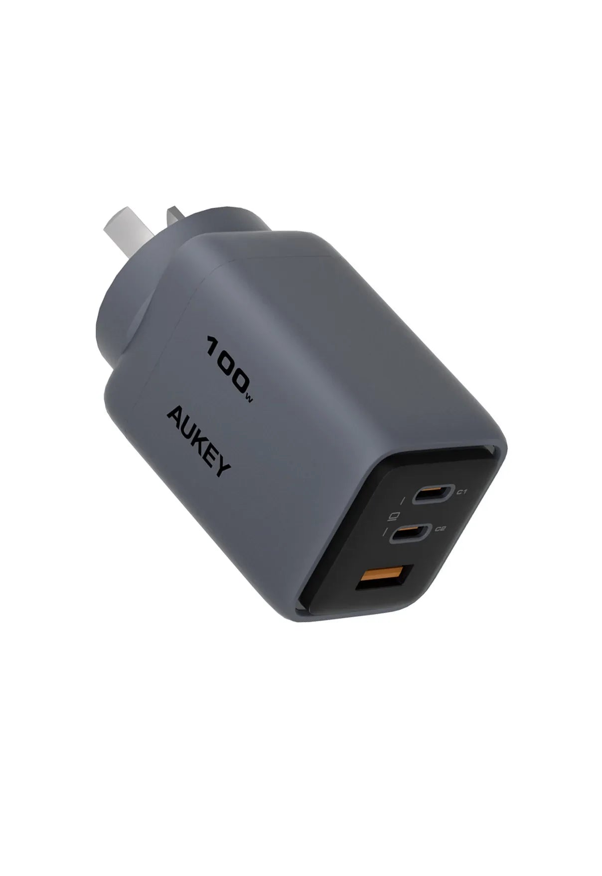 Aukey Comet 100W PD GaN USB-C Wall Charger with 1.8m Cable - SuperSaverAU - view 1