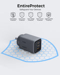 Aukey Comet 100W PD GaN USB-C Wall Charger with 1.8m Cable - SuperSaverAU - view 6