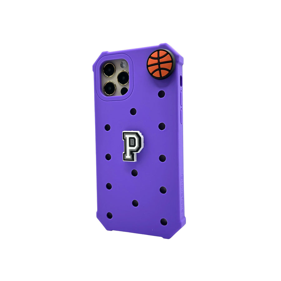Lovefone Kids Silicone Case iPhone 12/12 Pro - Purple, Fun & Durable - SuperSaverAU - view 1