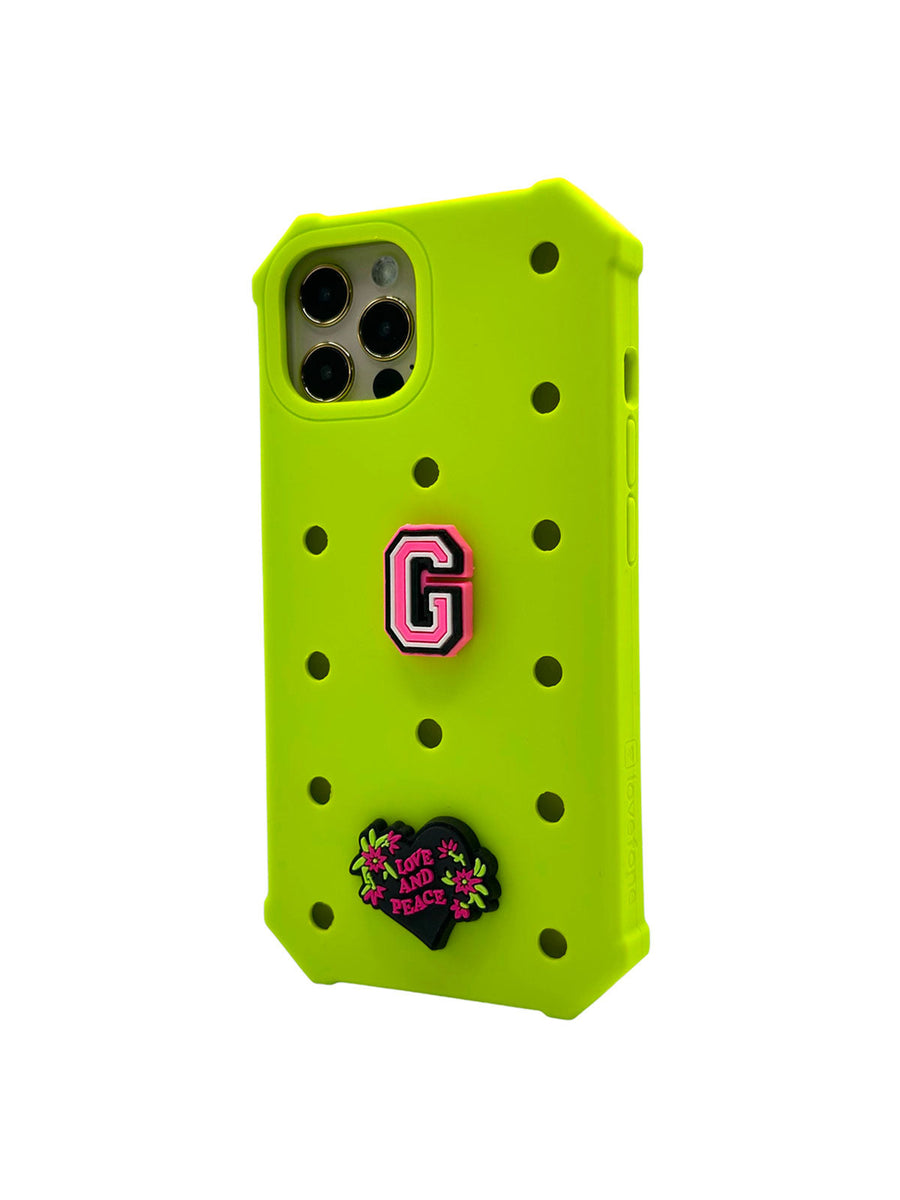 Lovefone Kids Silicone Case iPhone 13 Acid Green - Durable & Stylish - SuperSaverAU - view 1