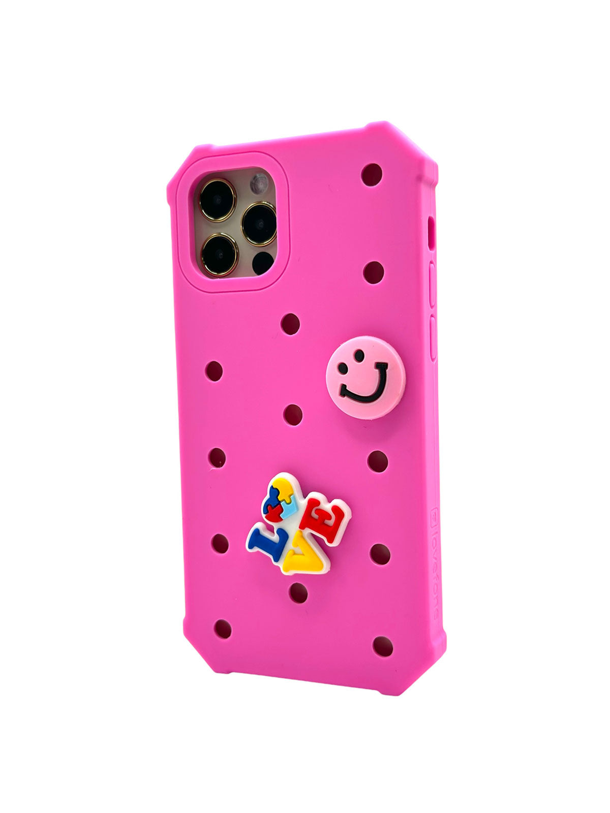 Lovefone Kids Silicone Case for iPhone 14 Pro - Pink, Durable & Stylish