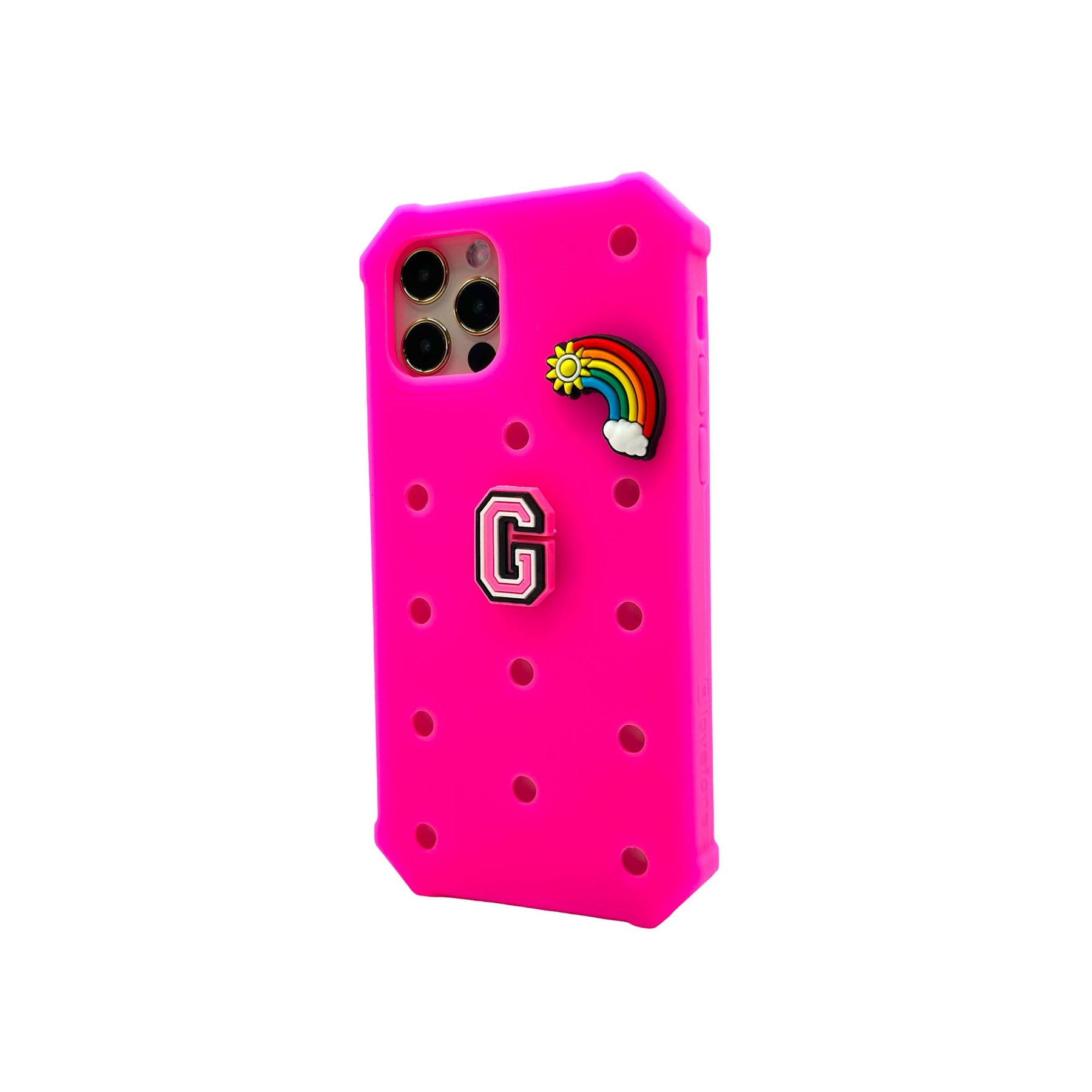 Lovefone Kids Silicone Case for iPhone 14 Pro Max - Hot Pink, Durable & Stylish - SuperSaverAU - view 1