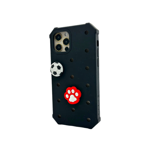 Lovefone Kids Silicone Case for iPhone 15 - Black, Durable & Stylish