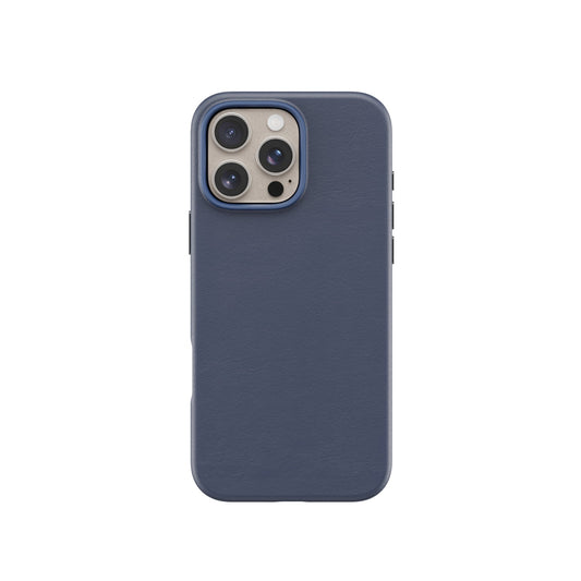 Lovefone Crafted Leather Case for iPhone 16 Plus - Navy
