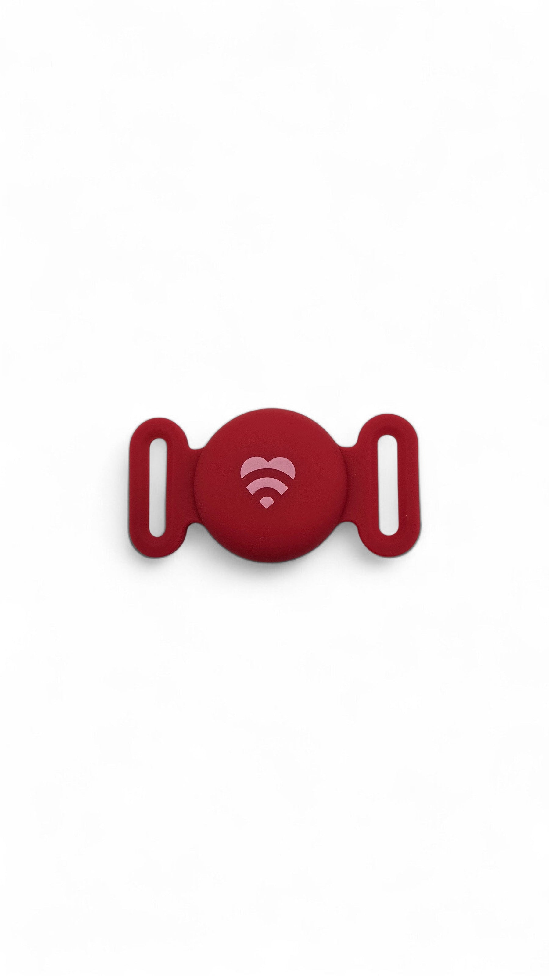 Lovefone Find My Tag Pet Holder - Red, Silicone, Waterproof, Fits Apple AirTag - SuperSaverAU - view 1