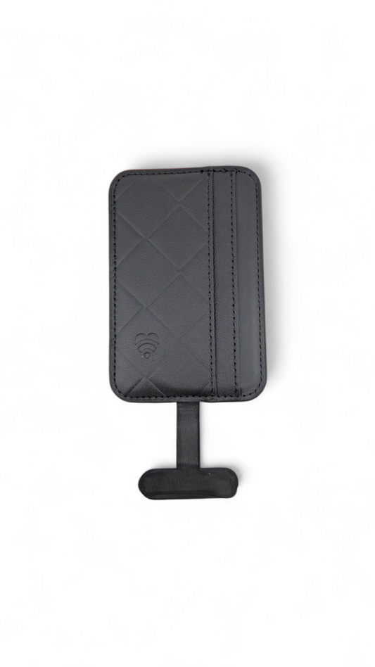 Lovefone Leather Weave Wallet with MagSafe - Black