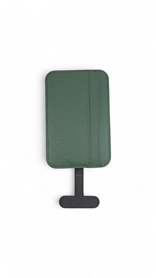 Lovefone Leather Weave Wallet with MagSafe - Green