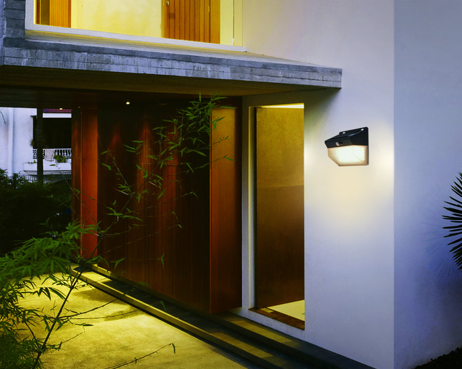 Solar LED Wall Light with Sensor - 6W 600LM (60PCS) - SuperSaverAU - view 1
