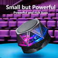 Premium Black Magnetic Bluetooth Speaker with RGB Light IPX7 Waterproof