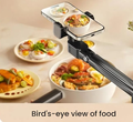 Premium Black Floor Standing Phone Tripod with Swan Neck Arm and Remote