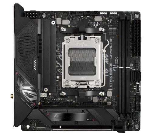 ASUS ROG STRIX B650E-I GAMING WIFI Mini-ITX Motherboard, 2x DDR5 64GB, Wi-Fi 6E