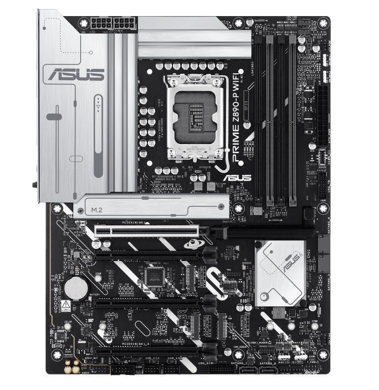 ASUS PRIME Motherboard LGA1851 ATX, 192GB, 4x DDR5, PCIe 5.0, 4x M.2, WIFI