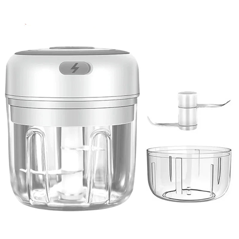 NNEOBA Mini Electric Food Chopper, 250 mL + 100 mL, One-Touch Operation, Safe Design - SuperSaverAU - view 1