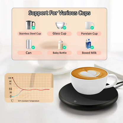 NNEOBA USB Coffee Cup Heater - DC 5V, Efficient Heating, Compact Design