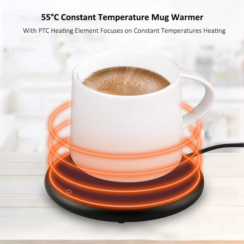 NNEOBA USB Coffee Cup Heater - DC 5V, Efficient Heating, Compact Design