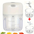 NNEOBA Electric Kitchen Food Chopper, 30W, USB Rechargeable, Waterproof, Child Lock - SuperSaverAU - view 3