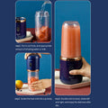 NNEOBA 400ml Portable Electric Juicer Cup - USB Charging, 6 Blades, Compact - SuperSaverAU - view 4