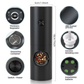 NNEOBA Electric Automatic Grinder with LED Light, Adjustable Coarseness, 180 x 55 mm - SuperSaverAU - view 1
