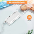 NNEOBA Mini Plastic Bag Sealer - Rechargeable, Airtight Food Sealer, Compact - SuperSaverAU - view 4
