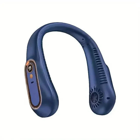 NNEOBA Neck Bladeless Fan Mini Portable - 2000 mAh, 5 Speeds, USB Charging, Hands-Free - SuperSaverAU - view 1