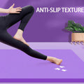 Premium Purple 15mm Anti-Slip Yoga Mat with Carry Bag - 185 x 60cm