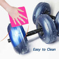 NNEOBA Blue Adjustable Water-Filled Dumbbell Set - 8-10kg