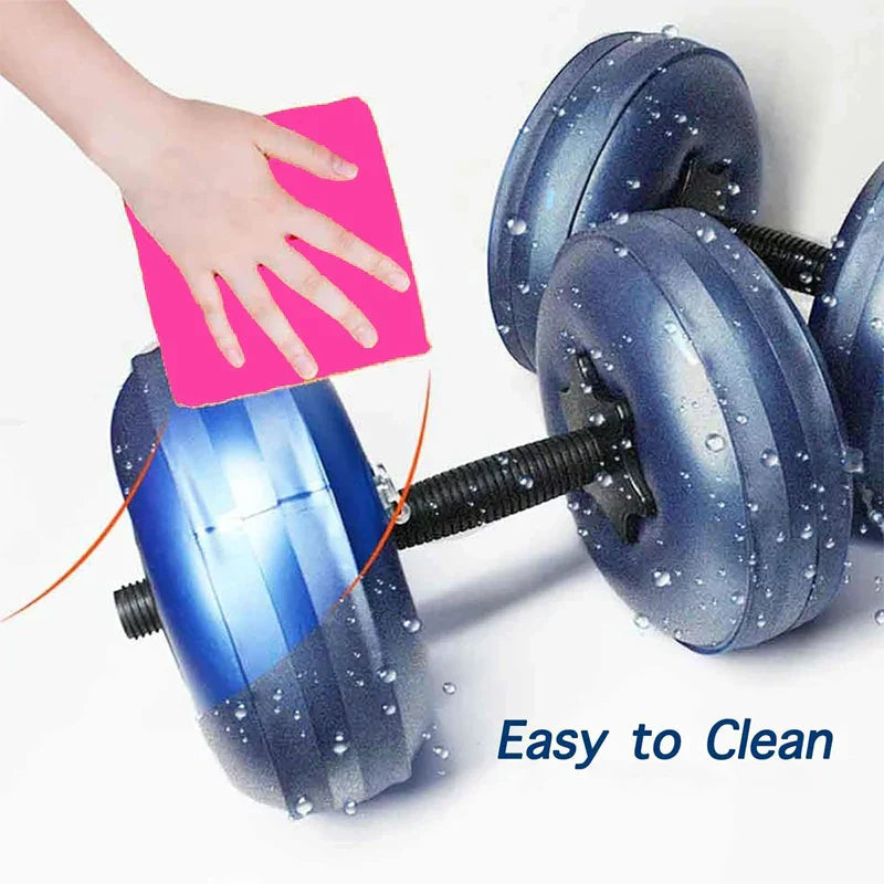 NNEOBA Blue Adjustable Water-Filled Dumbbell Set - 8-10kg