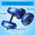 NNEOBA Blue Adjustable Water-Filled Dumbbell Set - 8-10kg